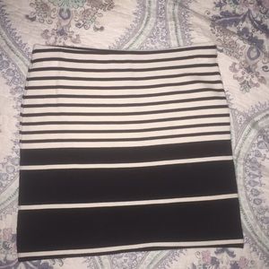 Black and white skirt